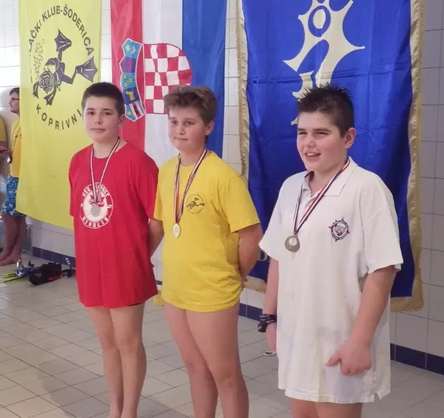Državno prvenstvo u plivanju perajama za kadete, Koprivnica 2015.