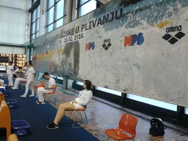 Martina Puž (prva na slici) za vrijeme natjecanja