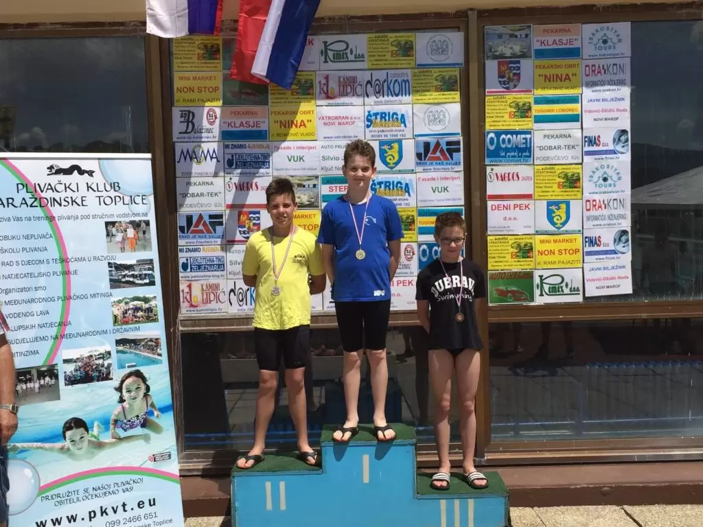 Četiri medalje za Plivački klub Cerine na 6. plivačkom mitingu "Vodeni lav"