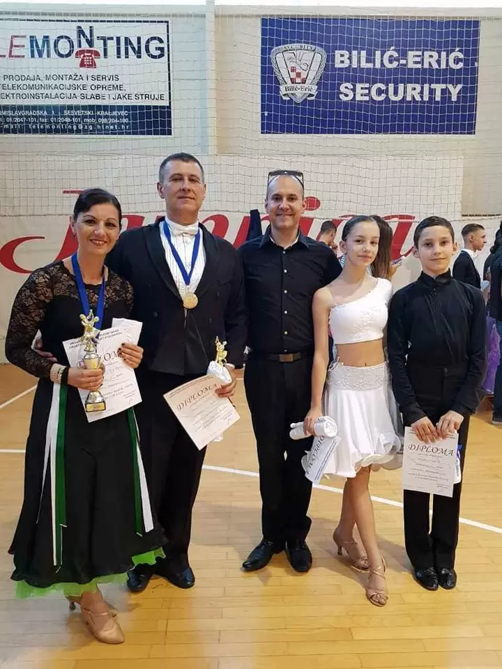 Državni prvaci PRH u 10 sportskih plesova Marina Tomac-Rojčević i Neno Rojčević