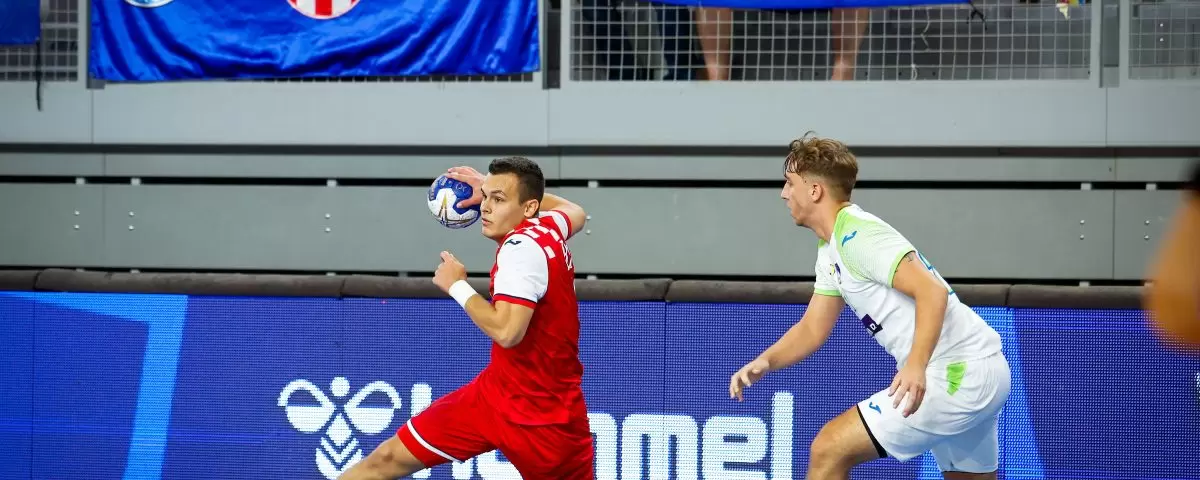Croatia vs Slovenia, 2023 IHF MEN’S JUNIOR (U19) WORLD CHAMPIONSHIP, Varaždin, Croatia, 07.08.2023., Mandatory Credit © IHF / HRS / kolektiff